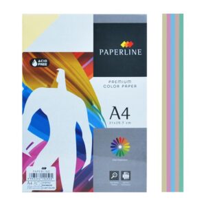 Fotokopir papir u boji A4 80gr. PAPERLINE miks 5 pastel boja