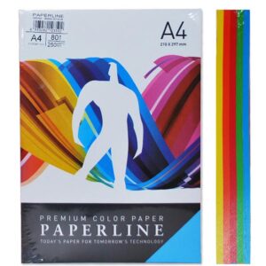 Fotokopir papir u boji A4 80gr. PAPERLINE miks 5 neon boja