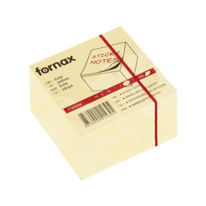 Kocka samolepljivi listići FORNAX 450 lis, 75x75 NEON žuta