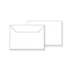Koverta B6 123x175mm bela/plava samolepljiva