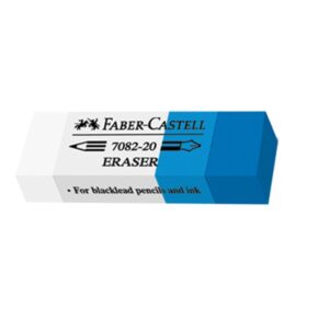 Gumica Faber Castell belo-plava za mastilo